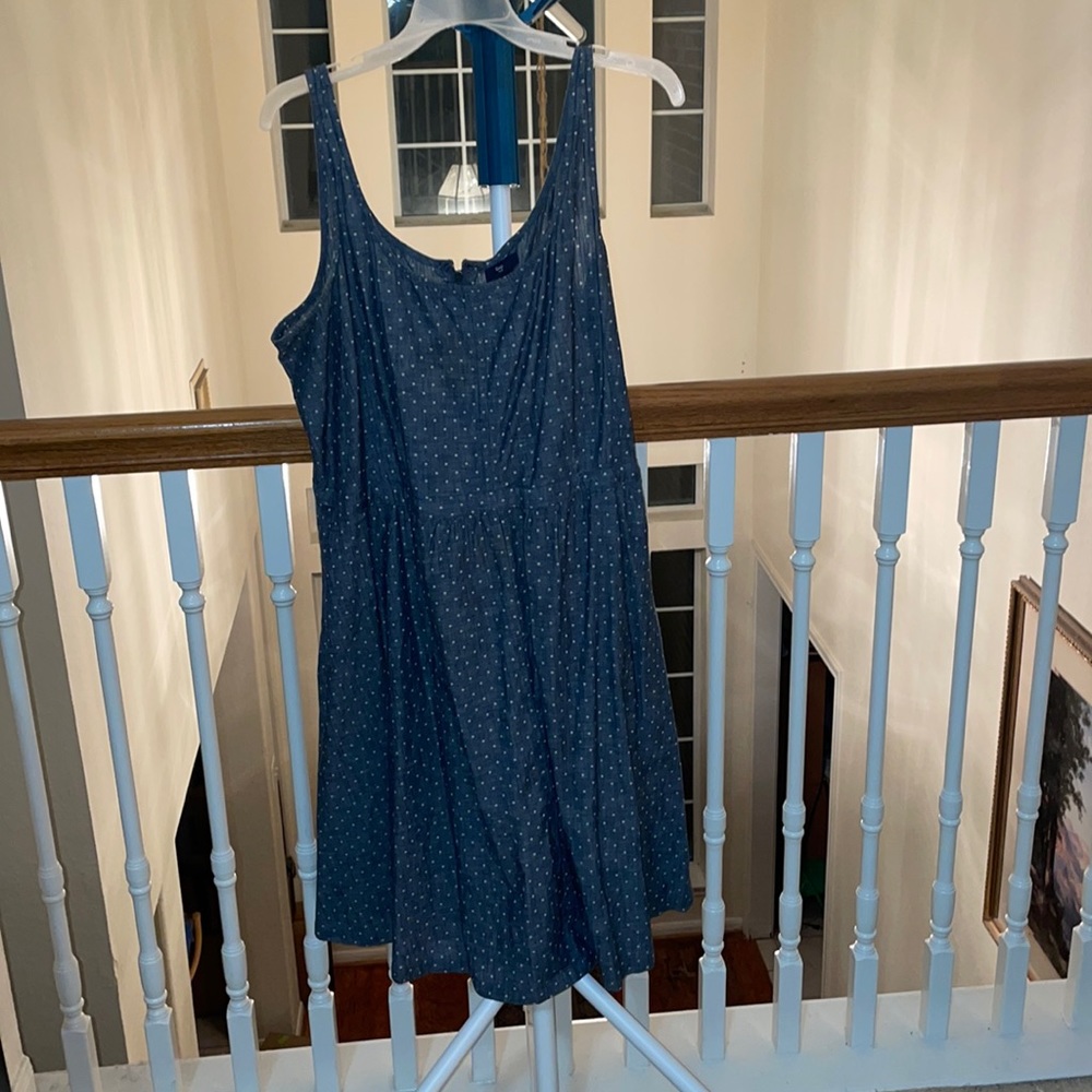 Gap polka dot plus size flare dress size 18